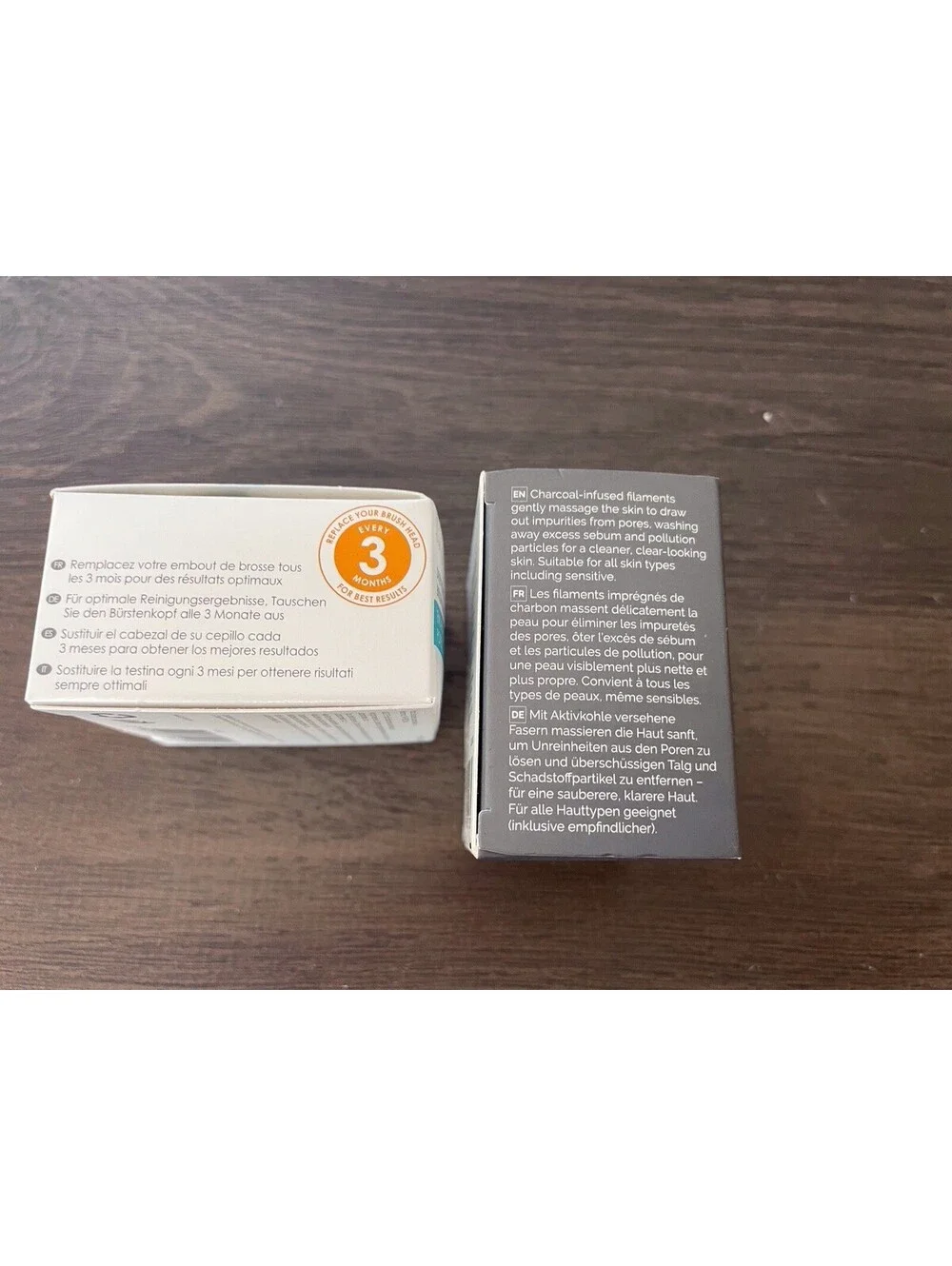 Clarisonic Deep Pore Charcoal Replacement Brush Heads authentic Lot Of 2 New